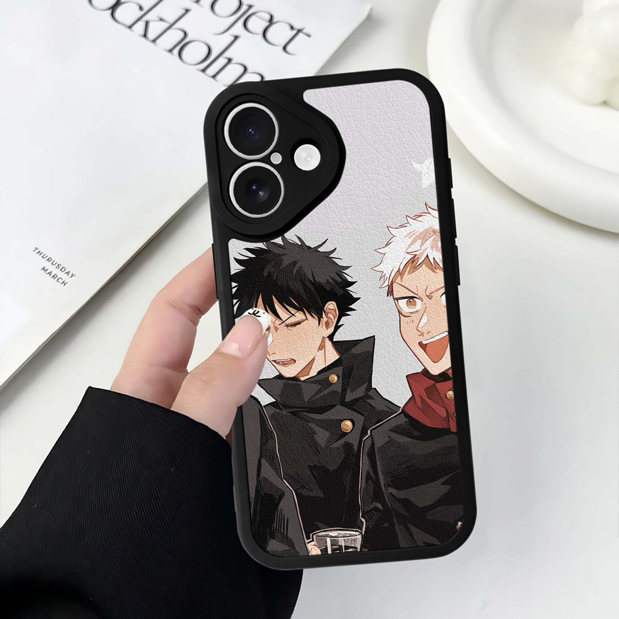 （画像用） SPY×FAMILY间谍家家酒 【iPhone 16シリーズ対応】シリコンスマホケース（レザー調） 材質：シリコン